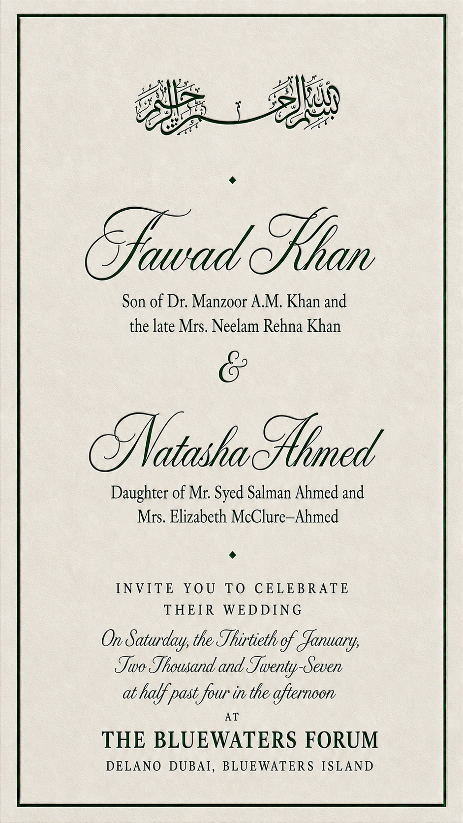 Wedding Details